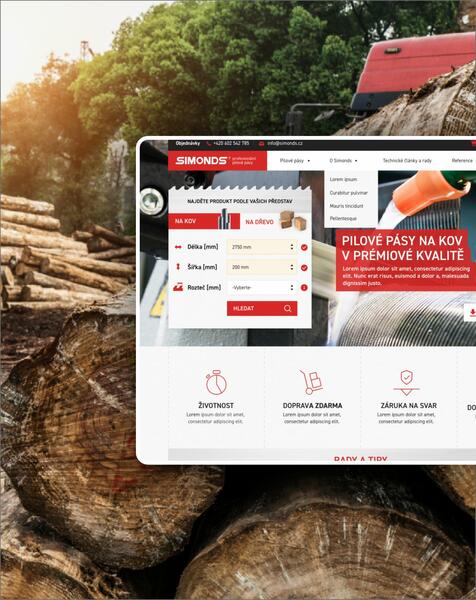 SIMONDS nový web
